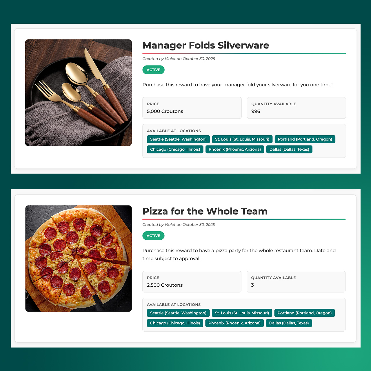 Create a leaderboard in BreadRocket